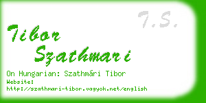 tibor szathmari business card